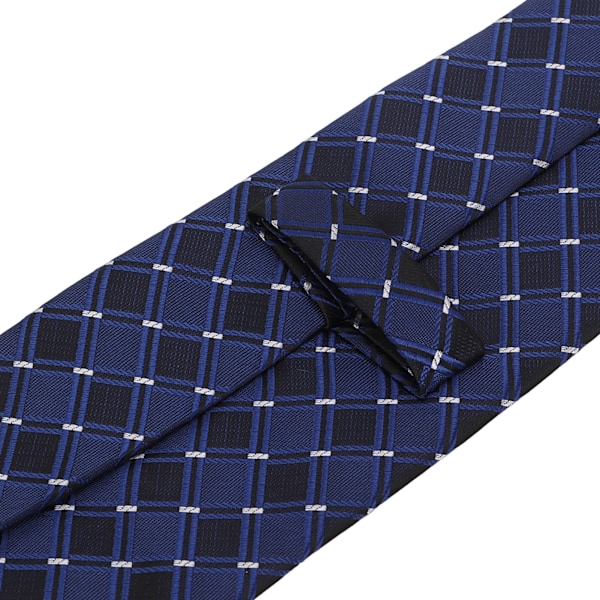 Herr Tie Hög Densitet Klassisk Business Casual All Match Brittisk Stil Rutig Skjorta Kostym Slips Personlig Present