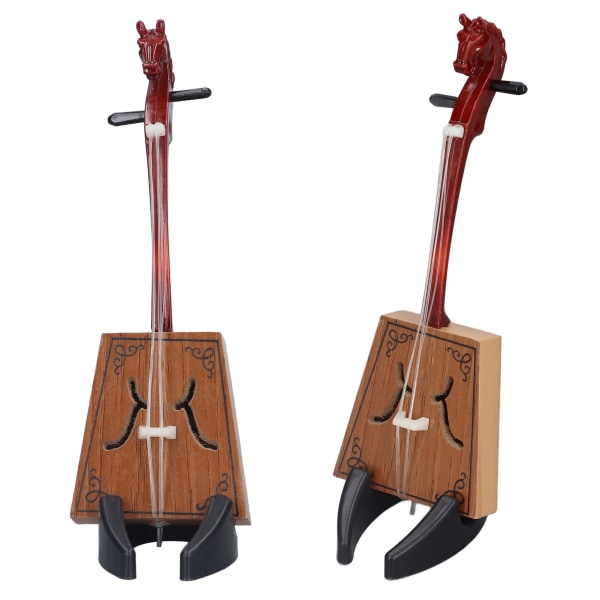 Musikk Instrument Modell Klassisk Håndlaget Miniatyr Etnisk Musikk Instrument Modell med Etui Stativ