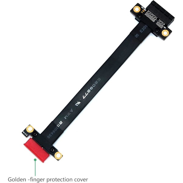 Stabil Hastighet Pcie 3.0 För 1U 2U Chassi, Supersnabb Pcie Förlängningskabel Högkvalitativ Guldpläterad Stöder Pci-e 1X (20Cm)