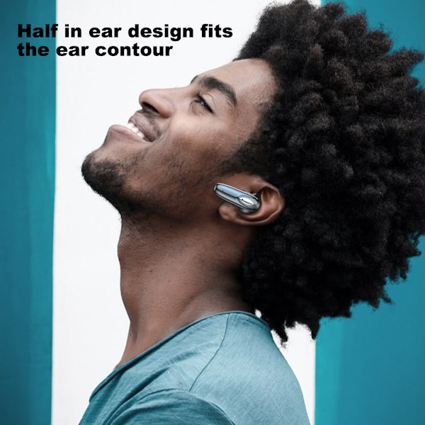 Innovativa trådlösa hörlurar, Bluetooth 5.3 Hi-Fi stereoljud, LED-display för batteristatus, vattentäta hörlurar med touchkontroll, idealiska för