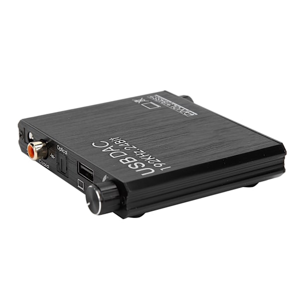 Echo Master, SPDIF-ingång till Analog RCA och 3,5 mm Jack-omvandlare med Volymkontroll, 192KHz Digital till Analog Ljudomvandlare för Sömlös Lyssning