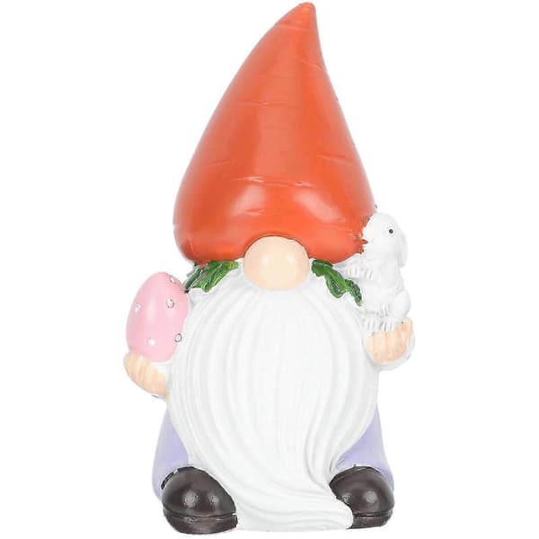 Easter Decoration Easter Gnome Decor with Light Resin Easter Gnome Doll Decoration Easter Gift 12X6cm
