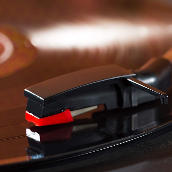 Nålkit för vinylspelare, kompatibel med populära märken, klart ljud, högkvalitativt ABS-plastskal &amp; aluminium cantilever, rubinspets