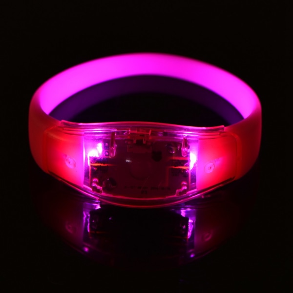 8 farger blits LED lys fest konsert show silisium armbånd armbånd