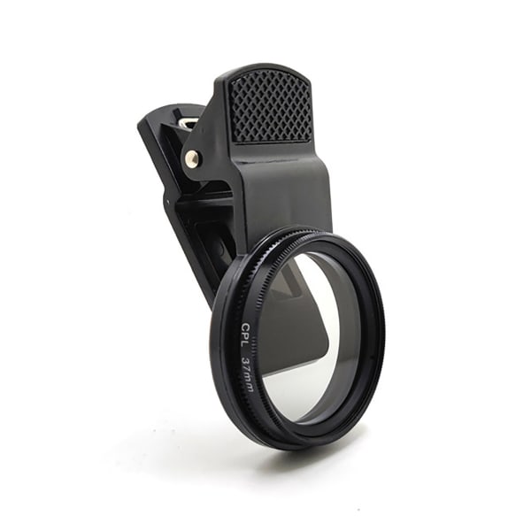 37mm CPL Mobiltelefon Polariser Universell Clip On Cirkulär Polariseringsfilter för Reflekterande Ljusborttagning