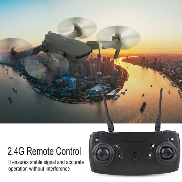 2.4G 4CH Foldbar Bærbar Quadcopter FPV Wifi Justerbar Kamera App Kontrol Drone (0.3MP)