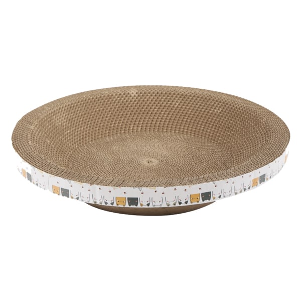 Cat Scratcher Bed Scratch Resistant Round Corrugated Cat Scratching Pad Nest for Furniture Protection