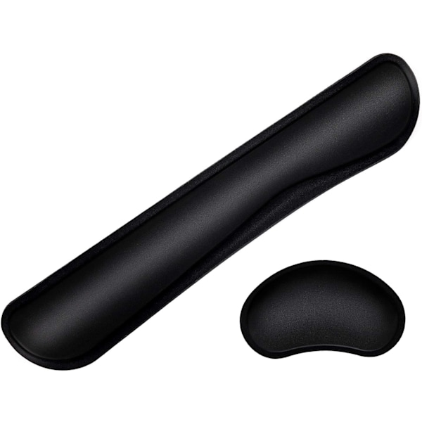 Miljövänligt handledsstöd, tangentbords handledsstöd för smärtlindring, långsam återhämtning av memory foam ger ergonomisk komfort, halkfri gummibas säkerställer