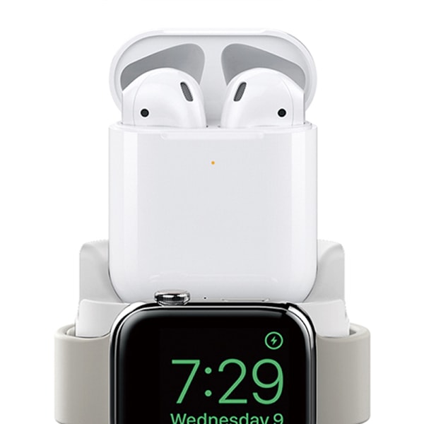 Nattduksbordsfunktion Ställ för Apple Watch, Snabbladdningsstöd för IOS Watch Series 4/3/2/1, Lättviktig och Portabel för Resor, Hem och