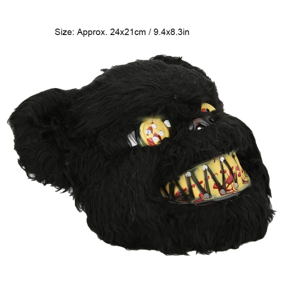 Halloween Bloody Teddy Bear Mask Cosplay Props Funny Trick Toys Halloween Decoration Black