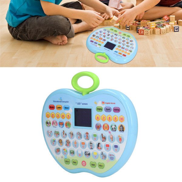Learning Tablets Multifunction Kids Tablet med LED-skärm för Baby Girl Boy Early EducationBlue