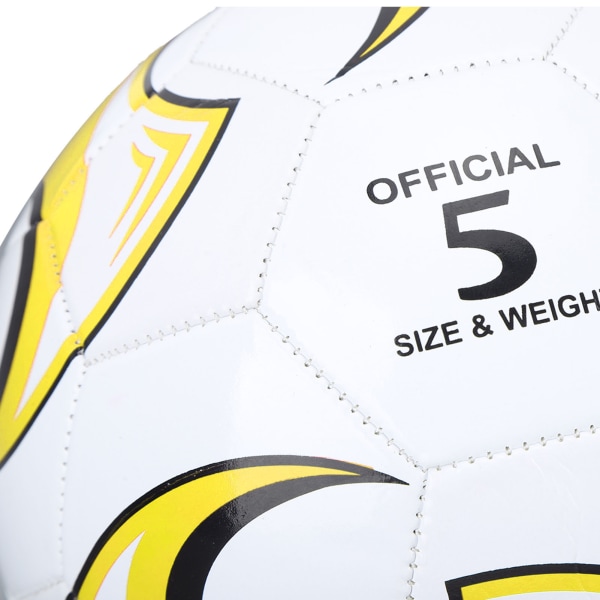 Størrelse 5 Fotball PVC for Konkurranser Trening Eksamener Offisiell Innendørs Utendørs Spill Gul
