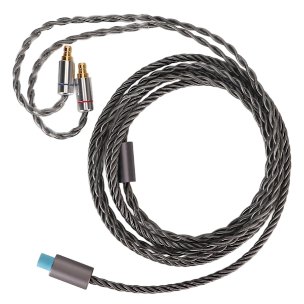 Uppgraderingskabel för hörlurar, mikrofonkontroll & högrent material, 1,2 m hållbar flätad design för SENNHEISER IE-serien, silverpläterad syrefri