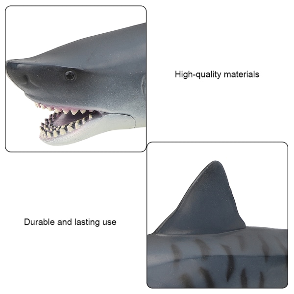 Hai modell simulering marin hav liv leketøy dyr sjelden modell figurHollow Tiger Sharks