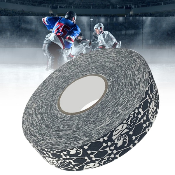 2,5 cm x 25 m Hockeybeskyttende tape Sport Badminton Pole Pads Hockey Stick Tapes Menneskelig skjelett