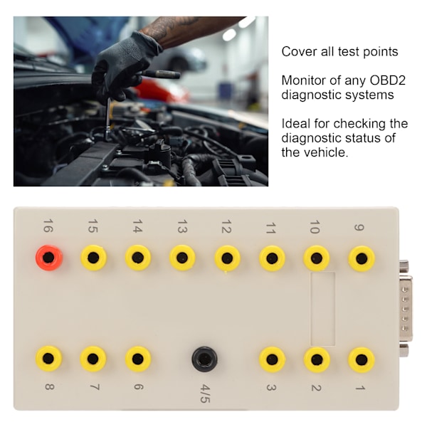 Car OBD2 Pin Out Box Breakout Tester med 113cm 38cm Diagnostic Cable Auto Reparationsværktøj