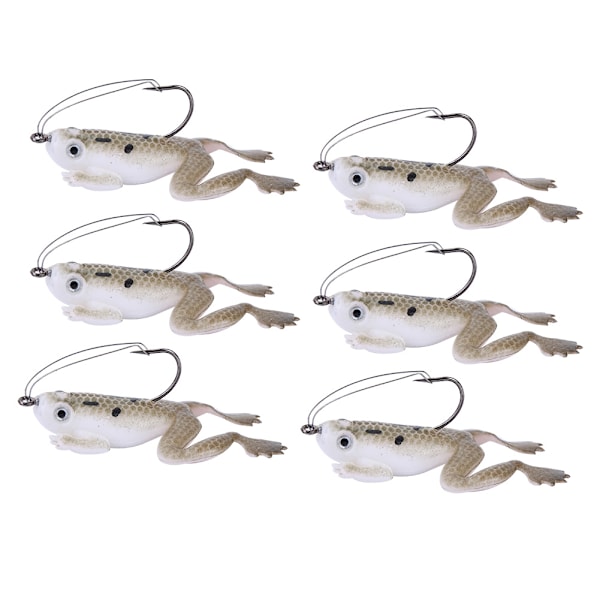 Mjuk ihålig kropp Thunder Frog-bete, flytande toppvattenbeten, enkla att använda för sötvatten och saltvatten, verklighetstrogna rörelser, bekväma att bära