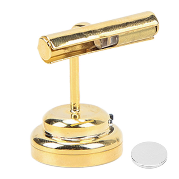 Nukkekodin miniatyyri seinävalaisin Mini LED Nukkekodin seinävalaisin paristolla 1/12 Nukkekotihuonekalujen koristeluun Kulta