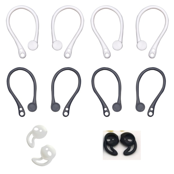 Säkra Öronkrokar, Anti-förlust Design För AirPods, Lätta, Mjuka Och Elastiska, Säkerställer Att Dina Hörlurar Håller Sig På Plats, Perfekt För Träning