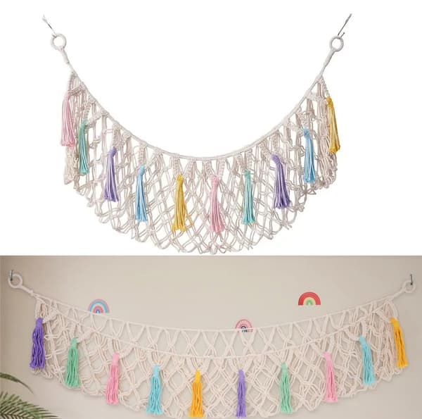 1-pack - Stuffed Animal Hammock - Wall Mounted Stuffed Animal Net (130 cm)