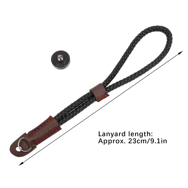 SUNNYLIFE PU Lær Sikkerhetshåndstropp Lanyard Håndleddsstropp Tilbehør for Insta360 ONE X2