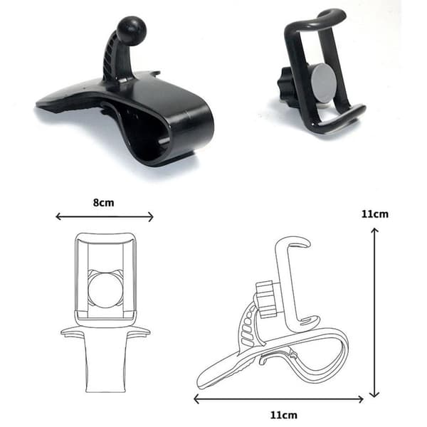 Praktisk mobilholder til instrumentbrættet