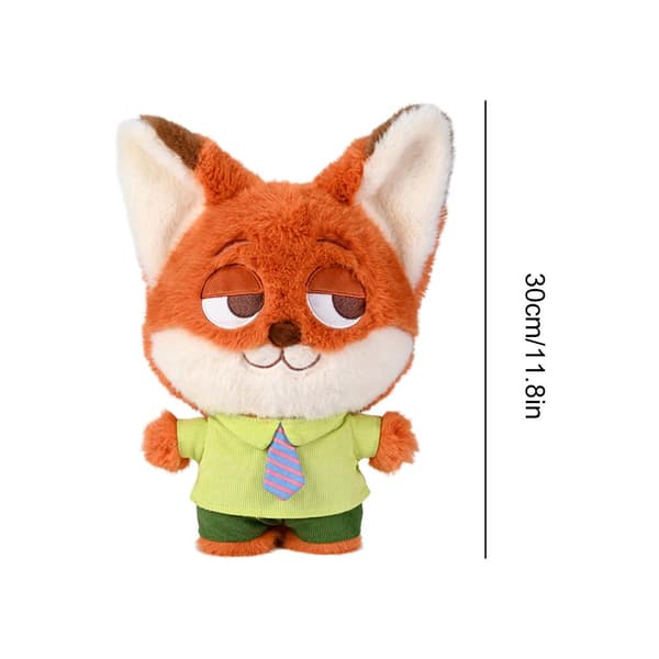 Zootopia Plush Toy Anime Cartoon Rabbit Doll Nick King Stuffed Pillow Gift Fox Kids E3g
