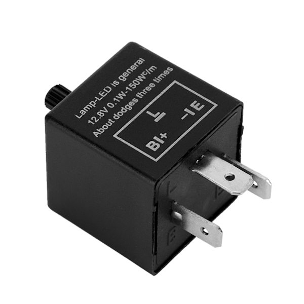 12V 3-bens justerbar LED blinklysrelæ til blinklys