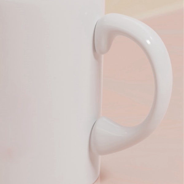 Keraaminen muki, kirkas kirjainpainatus leveäsuuinen syntymäpäivälahja juomakuppi teetä kahvia varten kuumaa suklaata CCP330