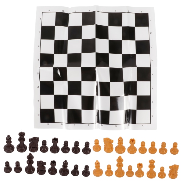 Sjakksett Internasjonalt standard sjakkspillsett med sjakkbrett for
