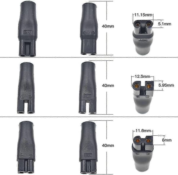 7-delt 5V USB-strømkabelsæt til hårklippere, trimmere, barbermaskiner og skrivebordslamper - Universal erstatningsoplader