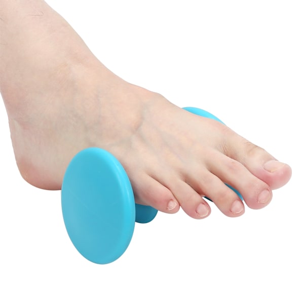 Bärbar fotmassagerulle muskelavslappnande stress smärtlindring kontor plantar massager blå
