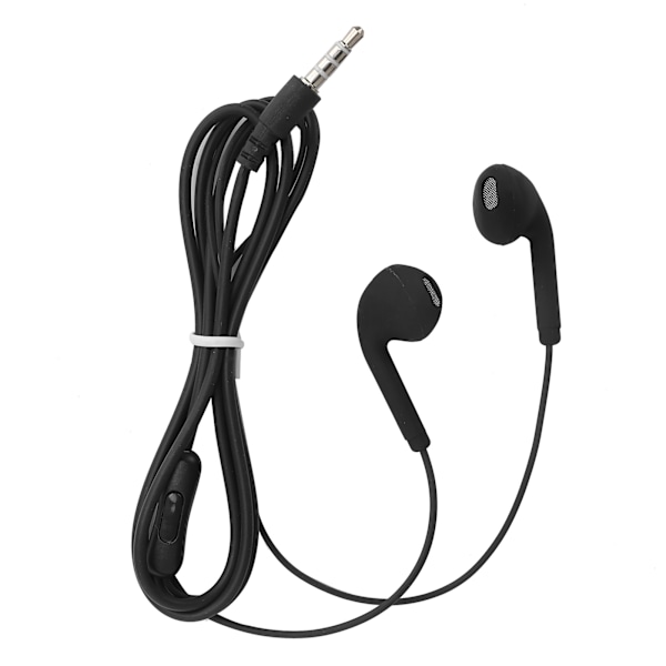 Hörlurar med mikrofon, Hi-fi ljudkvalitet surroundljud in-ear komfort för arbete och skola, högupplöst ljud med brett frekvensomfång (Svart)
