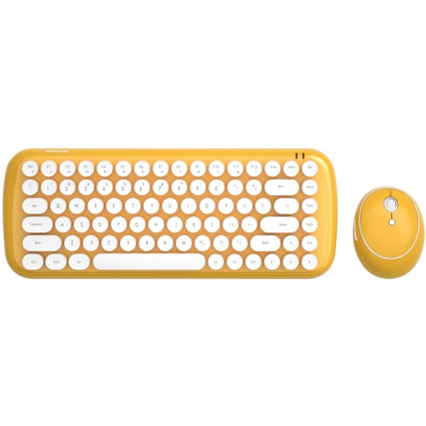 Färgglad Gradient Regnbåge Knappsats Mini Trådlöst Tangentbord Mus Set, Stabil USB-anslutningsteknik för Pålitlig Prestanda, Stilren och Kompakt för