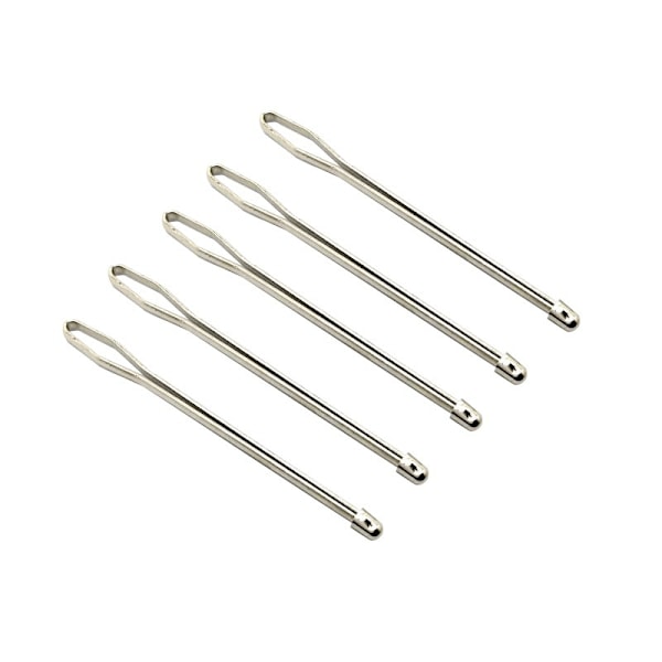Hantverkspincett, säkra verktyg för hem, familj och husdjur, bra tillbehör för sömnadshantverksprojekt med tänder som greppar säkert, rostfritt stål silver, 2 st