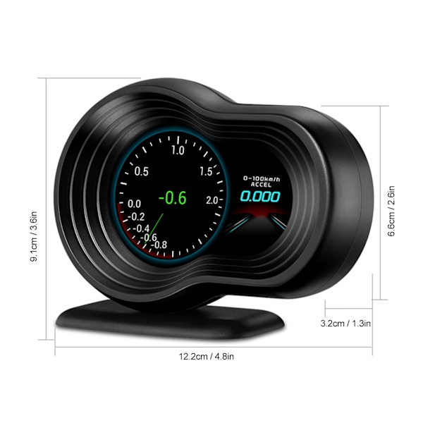 Universal Head Up LCD-display OBD2+GPS Auto HUD-monitor Multifunktionell Projektor