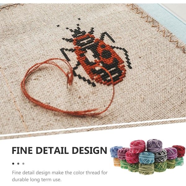 Brodergarn i regnbågsfärger, robusta polyestergarnnystan, stora förpackningar för pyssel, mjuka och glänsande texturer, idealisk present för nybörjare &