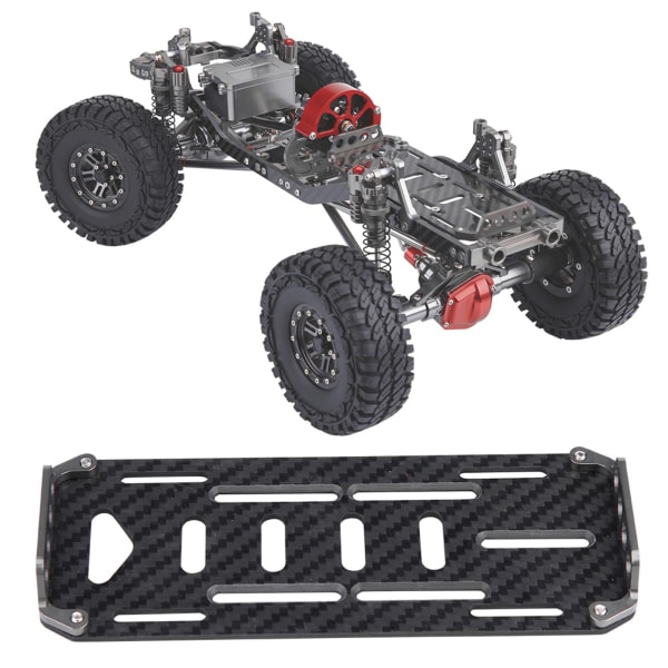 Karbonfiber Batterimonterings Plate for Traxxas Hsp Redcat Rc4wd Axial scx1 1:10 Crawler RC Bil