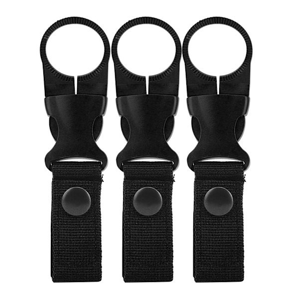 3ST Nylon utomhus multifunktion bärbar vattenflaska Karbinhake Midjebälte hängande spänne för utomhusresor Ryggsäck Vattenflaska hängande spänne
