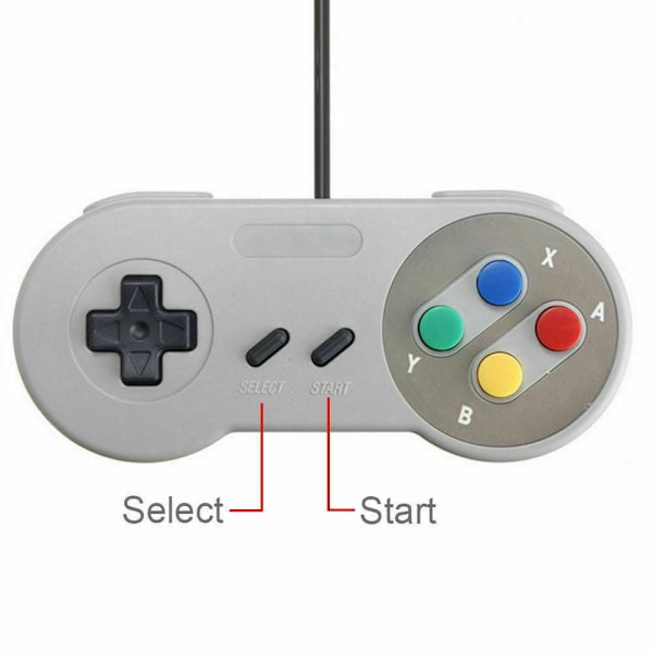 Retro Gamepad Joystick för Windows PC Mac Linux, 2-pack Set Superkänsliga Knappar För Precisionskontroll, Kompatibel Med Nintendo Classic Mini