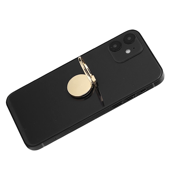 2.5D Arc Design Mobiltelefon Ringhållare, Högkvalitativ Zinklegering Rostfritt Stål 360 Rotation 180 Flip Marmormönster Design för Mobiltelefoner och