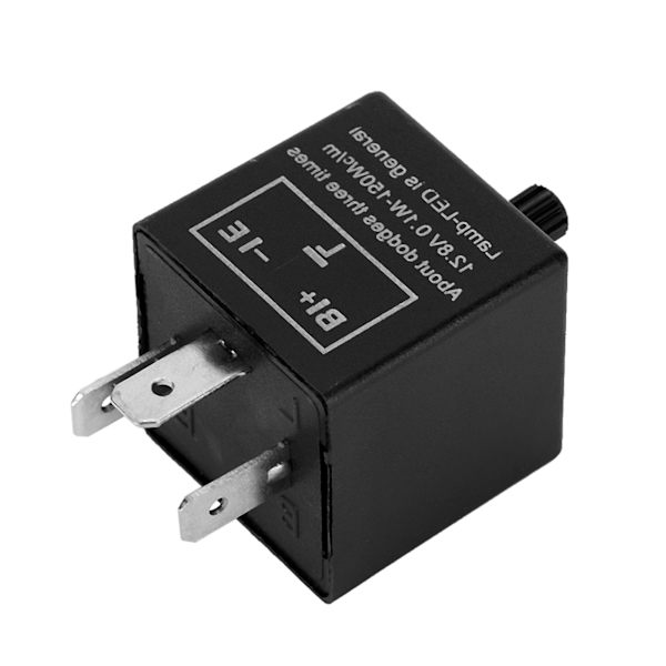 12V 3-bens justerbar LED blinklysrelæ til blinklys