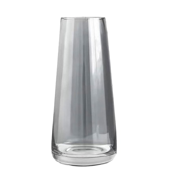 Moderne glassvase Irisert krystallklart glassvase for hjemmekontor