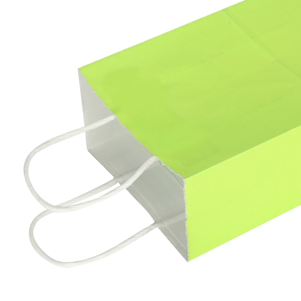 10 kpl voimapaperikassi Kannettava pakkaus lahjapussitarvike ostoksille syntymäpäiväjuhliin 15 x 8 x 21 cm vihreä