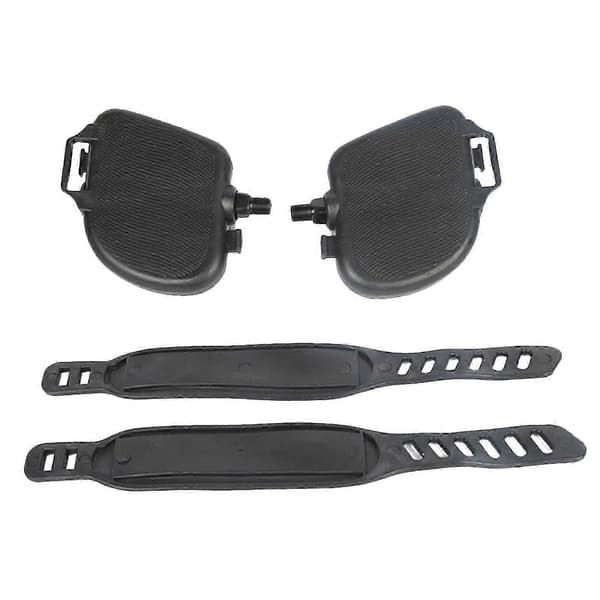 Exercise Bike Pedal Bicycle Parts with Straps Replacement Durable for Training