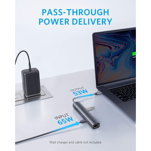 4K HDMI-portadapter, 1 Gbps Ethernet-anslutning, Lås upp din enhets fulla potential med fantastiska bilder och blixtsnabba internethastigheter
