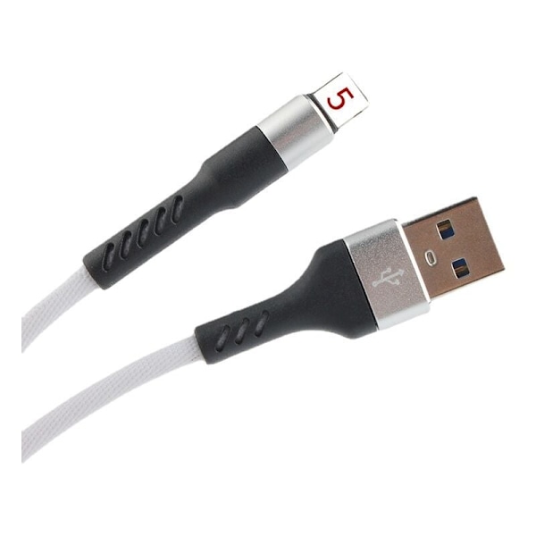Mångsidig Lightning-kontakt, 1M Nylonflätad MFi-certifierad iPhone-kabel för snabbladdning