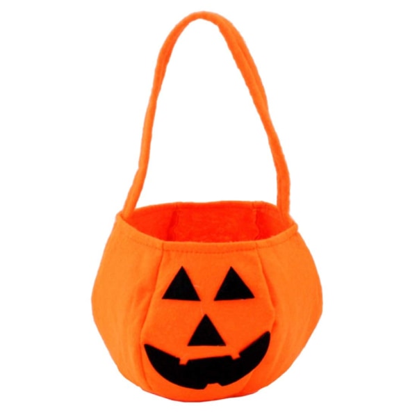 Pumpkin Cosplay Set Pumpa Kostym Kläder Väska Hatt Lätt Andas Lätt att bära Halloween Kostym för Barn