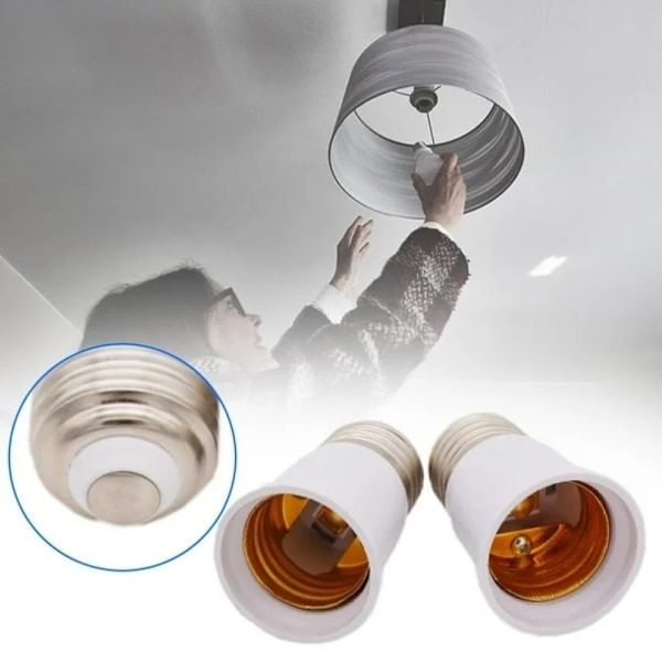 Glödlampa E27 till E27 Sockelförlängare Adapter. Glödlampa E27 till E27 Sockelförlängare Adapter.