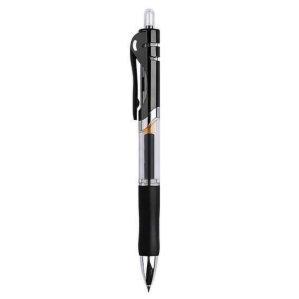 Retractable Gel Ink Pens Smoother Writing Comfortable Grip Large Capacity Signature Pen for Home Office School 0.5mm Black